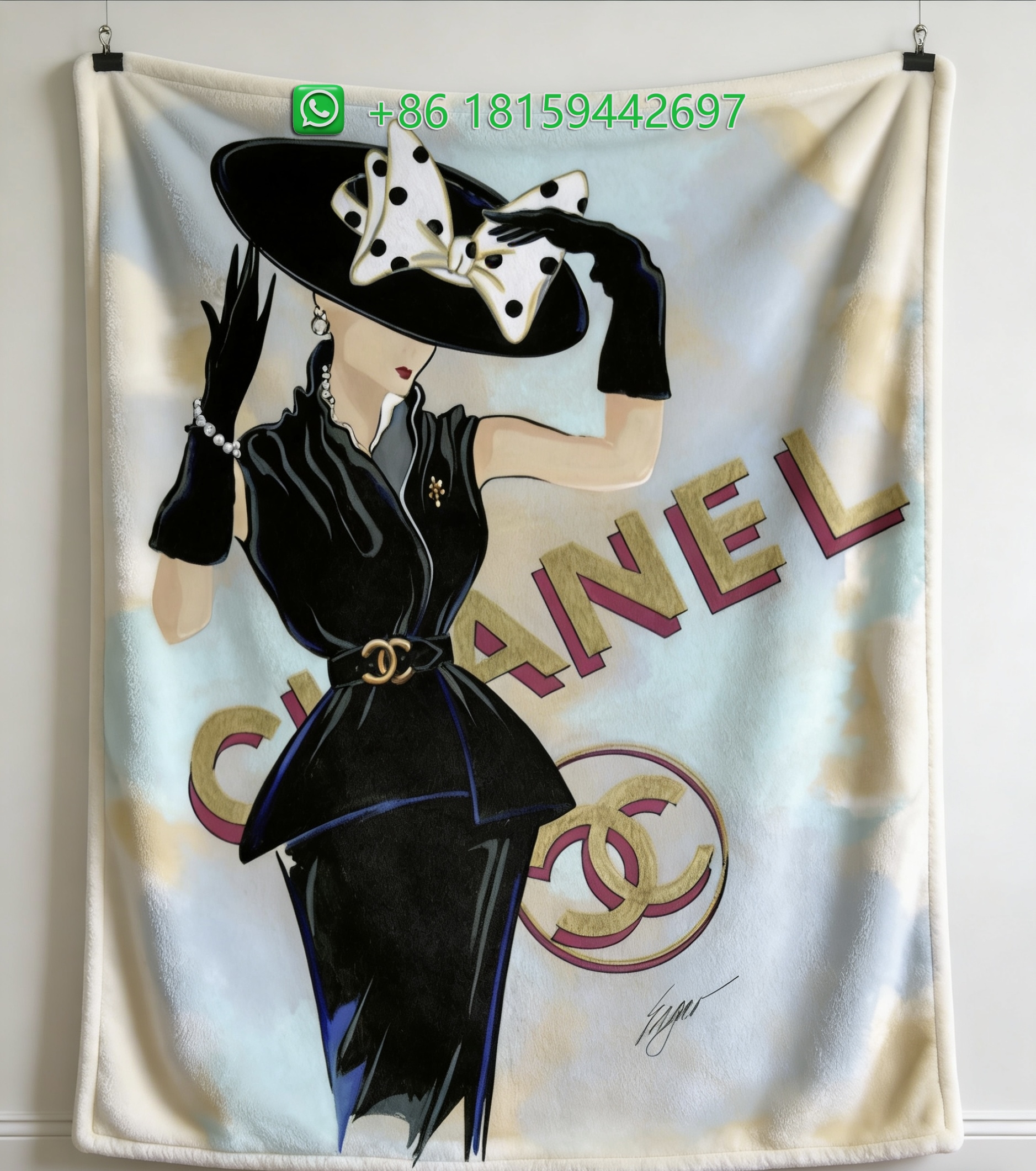 Chanel Throw Blankets